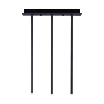 Plafoniera negru-mat LED cu structura flexibila din aluminiu 10x45 cm Stilvi - Nova Luce imagine