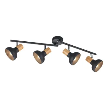 Plafoniera negru-mat o 10 cm Latika - Trio imagine