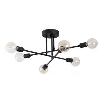 Plafoniera Opviq lights Flower, negru imagine