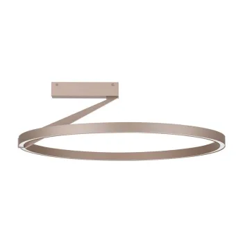 Plafoniera roz auriu LED cu intensitate reglabila din aluminiu Tilia - Nova Luce imagine
