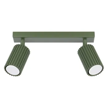 Plafoniera verde 6,5x30 cm Gleam - Nice Lamps imagine