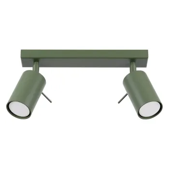 Plafoniera verde 6x30 cm Etna - Nice Lamps imagine