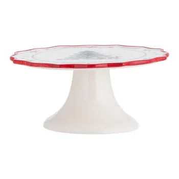 Platou etajat din ceramica cu model de Craciun Naive - Bloomingville imagine