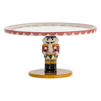 Platou etajat din gresie cu model de Craciun Jolly - Bloomingville imagine