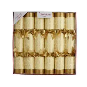 Pocnitori de Craciun 6 buc. Gold Damask - Robin Reed imagine