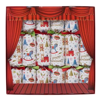 Pocnitori de Craciun din hartie in set de 6 Toy Town - Robin Reed imagine