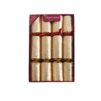 Pocnitori de Craciun din hartie in set de 8 Decadence Gold - Robin Reed imagine