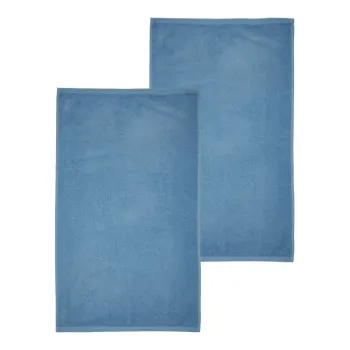 Prosoape albastre 2 buc. din bumbac cu uscare rapida/din frotir 90x140 cm Quick Dry - Catherine Lansfield imagine