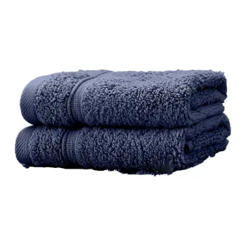 Prosoape albastru-inchis 2 buc. din bumbac din frotir 30x30 cm Zero Twist - Catherine Lansfield imagine