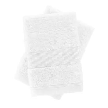 Prosoape albe 2 buc. din bumbac din frotir 30x30 cm Anti-Bacterial - Catherine Lansfield imagine