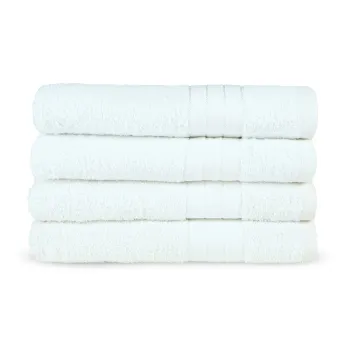 Prosoape albe 4 buc. din bumbac din frotir 50x100 cm - Good Morning imagine