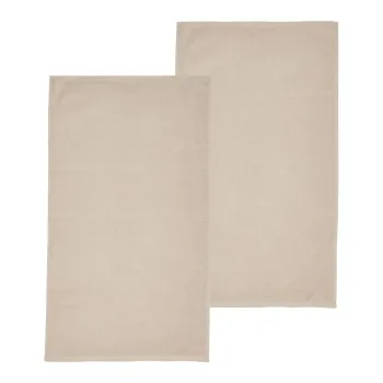 Prosoape bej 2 buc. din bumbac cu uscare rapida/din frotir 90x140 cm Quick Dry - Catherine Lansfield imagine