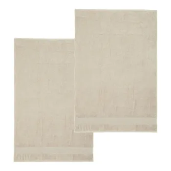 Prosoape bej 2 buc. din bumbac din frotir 90x140 cm Anti-Bacterial - Catherine Lansfield imagine