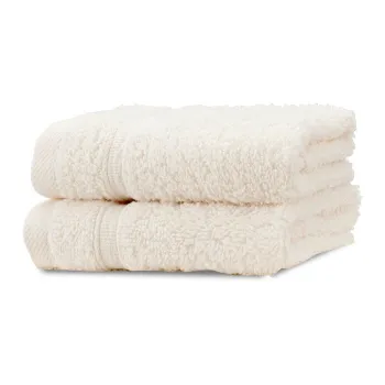 Prosoape crem 2 buc. din bumbac din frotir 30x30 cm Zero Twist - Catherine Lansfield imagine