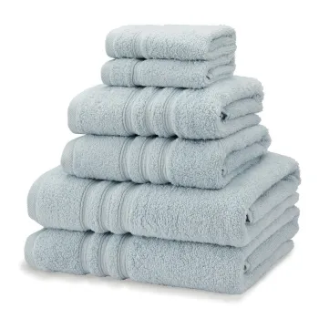 Prosoape de baie albastru-deschis 6 buc. din bumbac din frotir Zero Twist - Catherine Lansfield imagine