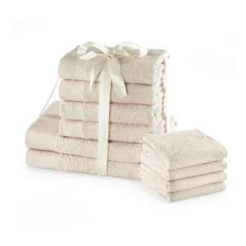 Prosoape de baie crem 10 buc. din bumbac din frotir Amari - Restilo imagine