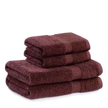 Prosoape de baie maro 4 buc. din bumbac frotir Marina - DecoKing imagine