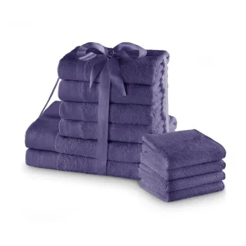 Prosoape de baie mov 10 buc. din bumbac din frotir Amari - Restilo imagine
