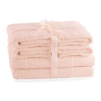 Prosoape de baie roz-deschis 6 buc. din bumbac din frotir Amari - Restilo imagine