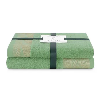 Prosoape de baie verde-deschis 2 buc. din bumbac din frotir Allium - Restilo imagine