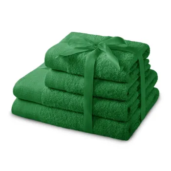 Prosoape de baie verzi 4 buc. din bumbac din frotir Amari - Restilo imagine