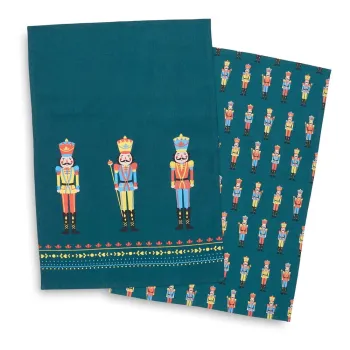 Prosoape de vase 4 buc. din bumbac 50x70 cm cu model de Craciun Nutcracker - Catherine Lansfield imagine