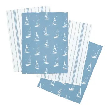 Prosoape de vase 4 buc. din bumbac 50x70 cm Salcombe Boats aEURCatherine Lansfield imagine