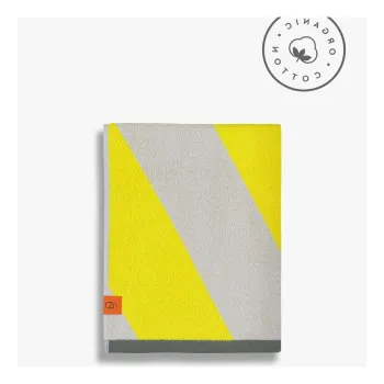 Prosoape galbene 2 buc. din bumbac organic din frotir 40x55 cm Diagonal - Mette Ditmer Denmark imagine