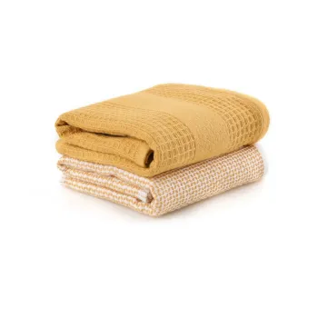Prosoape galbene 2 buc. gofrate 40x60 cm Betty - Foutastic imagine
