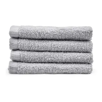 Prosoape gri 4 buc. din bumbac cu uscare rapida 30x30 cm Quick Dry - Catherine Lansfield imagine
