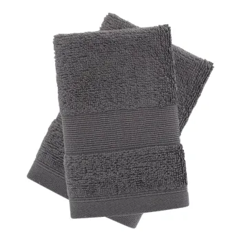 Prosoape gri-inchis 2 buc. din bumbac din frotir 30x30 cm Anti-Bacterial - Catherine Lansfield imagine