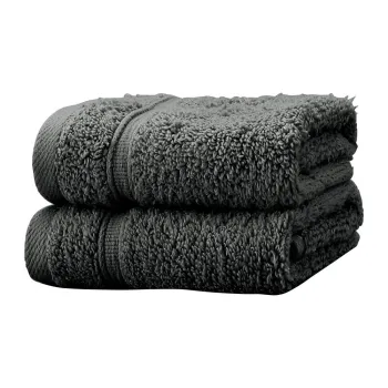 Prosoape gri-inchis 2 buc. din bumbac din frotir 30x30 cm Zero Twist - Catherine Lansfield imagine