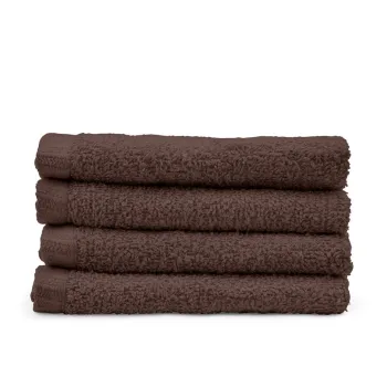 Prosoape maro 4 buc. din bumbac cu uscare rapida 30x30 cm Quick Dry - Catherine Lansfield imagine