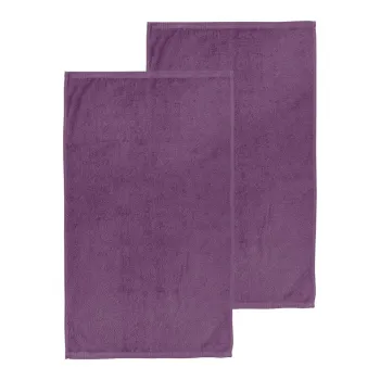 Prosoape mov 2 buc. din bumbac cu uscare rapida/din frotir 90x140 cm Quick Dry - Catherine Lansfield imagine