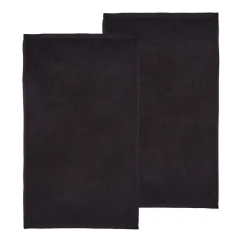 Prosoape negre 2 buc. din bumbac cu uscare rapida/din frotir 90x140 cm Quick Dry - Catherine Lansfield imagine
