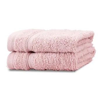 Prosoape roz-deschis 2 buc. din bumbac din frotir 30x30 cm Zero Twist - Catherine Lansfield imagine