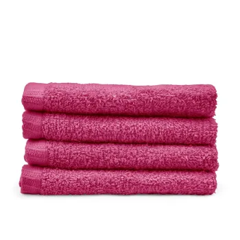 Prosoape roz-inchis 4 buc. din bumbac cu uscare rapida 30x30 cm Quick Dry - Catherine Lansfield imagine