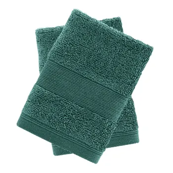 Prosoape verde-inchis 2 buc. din bumbac din frotir 30x30 cm Anti-Bacterial - Catherine Lansfield imagine