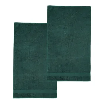 Prosoape verde-inchis 2 buc. din bumbac din frotir 90x140 cm Anti-Bacterial - Catherine Lansfield imagine