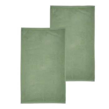 Prosoape verzi 2 buc. din bumbac cu uscare rapidAf/din frotir 90x140 cm Quick Dry aEURCatherine Lansfield imagine