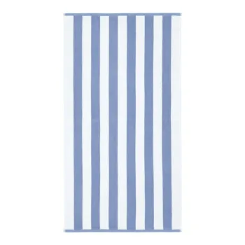Prosop alb/albastru din bumbac 70x120 cm Stripe Jacquard - Bianca imagine