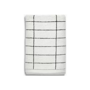 Prosop alb din bumbac 50x100 cm Tile Stone - Mette Ditmer Denmark imagine