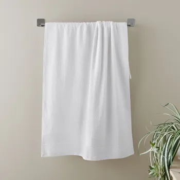 Prosop alb din bumbac din frotir 50x85 cm Anti-Bacterial - Catherine Lansfield imagine