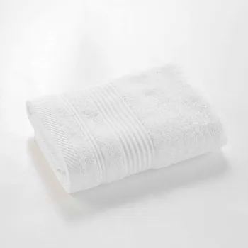 Prosop alb din bumbac din frotir 50x90 cm Tendresse - douceur d'interieur imagine