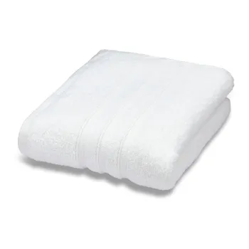 Prosop alb din bumbac din frotir 90x140 cm Zero Twist - Catherine Lansfield imagine