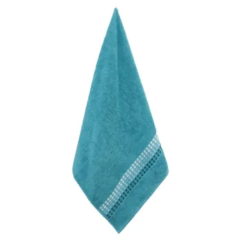 Prosop albastru din bumbac 50x100 cm Darwin - My House imagine