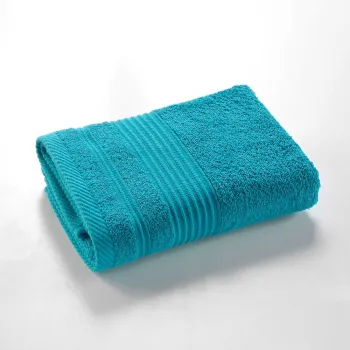 Prosop albastru din bumbac din frotir 50x90 cm Tendresse - douceur d'interieur imagine