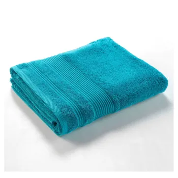 Prosop albastru din bumbac din frotir 90x150 cm Tendresse - douceur d'interieur imagine