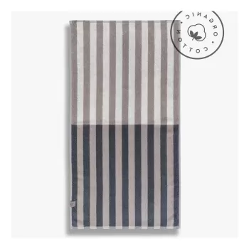 Prosop albastru/gri din bumbac organic 50x90 cm Disorder - Mette Ditmer Denmark imagine