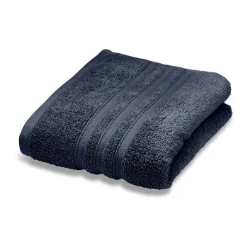 Prosop albastru inchis din bumbac din frotir 70x120 cm Zero Twist - Catherine Lansfield imagine